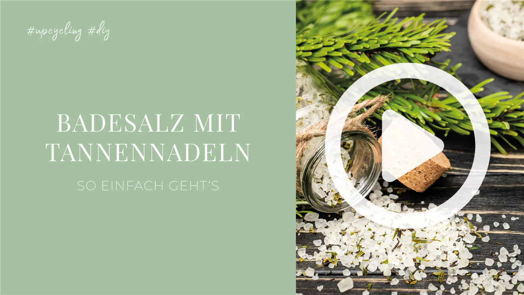 Badesalz mit Tannennadeln Badesalz mit Tannennadeln