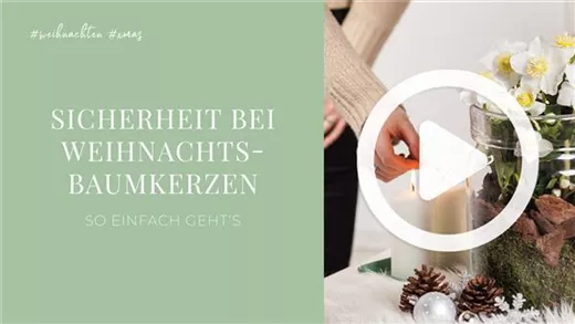 Sicherheit bei Weihnachtsbaumkerzen