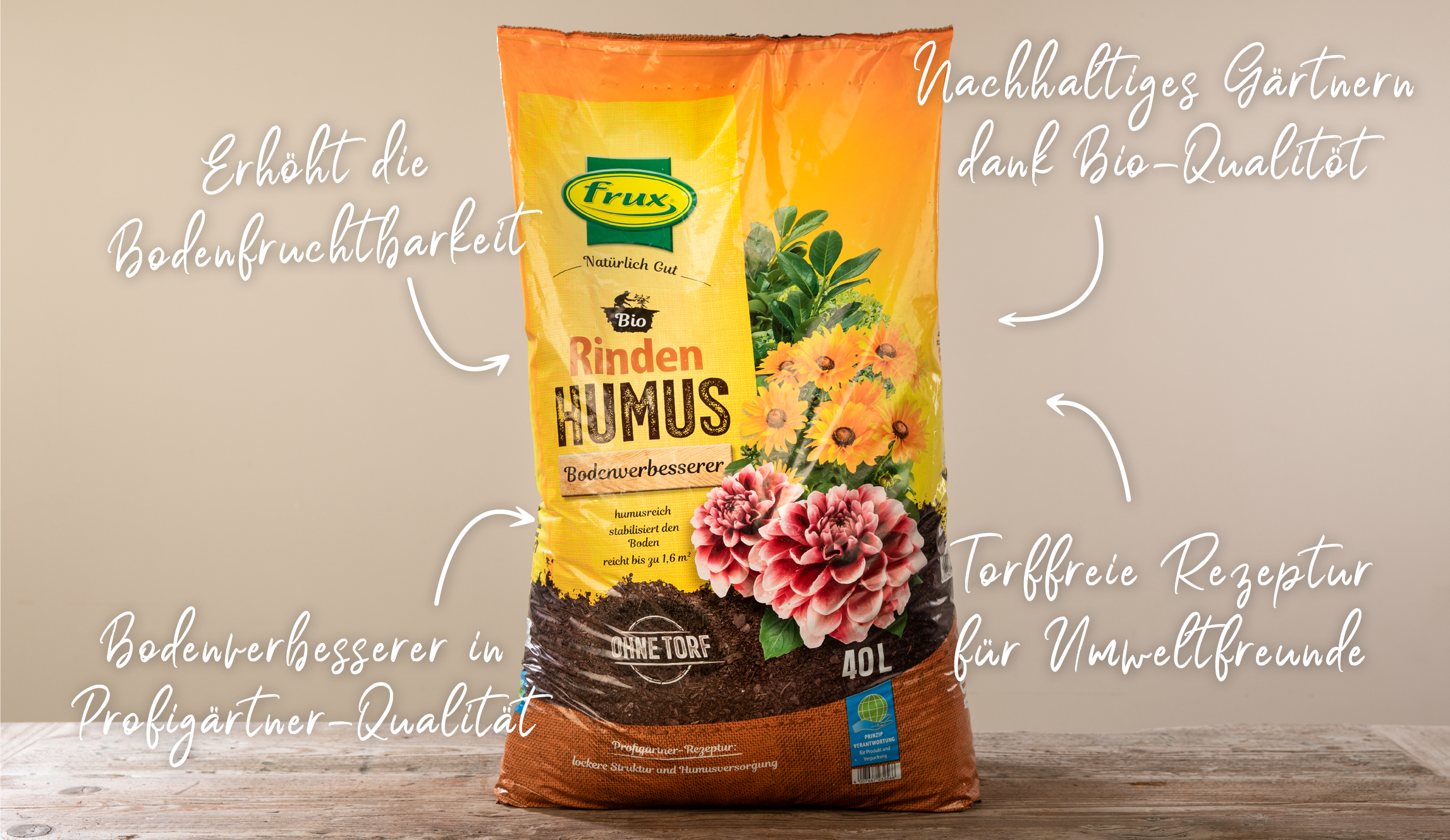 Eigenschaften des Frux Bio Rindenhumus – Bodenverbesserer Eigenschaften des Frux Bio Rindenhumus – Bodenverbesserer