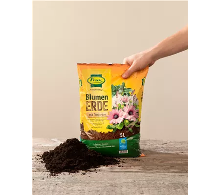 Frux Blumenerde mit Naturton