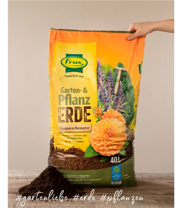 Frux Garten- & Pflanzerde – Bodenverbesserer 40l