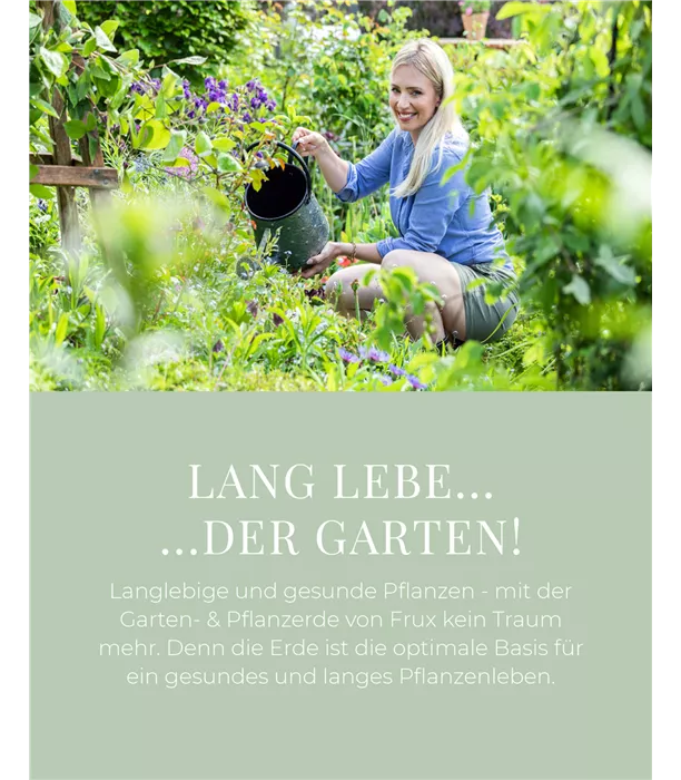 Frux Garten- & Pflanzerde – Bodenverbesserer 40l - Emotionaler Nutzen 