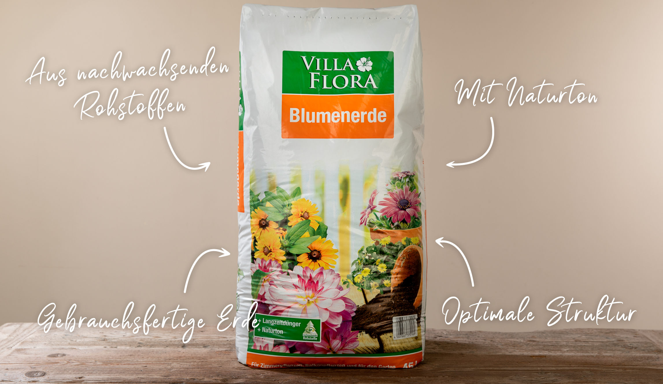 Eigenschaften der Villa Flora Blumenerde Eigenschaften der Villa Flora Blumenerde