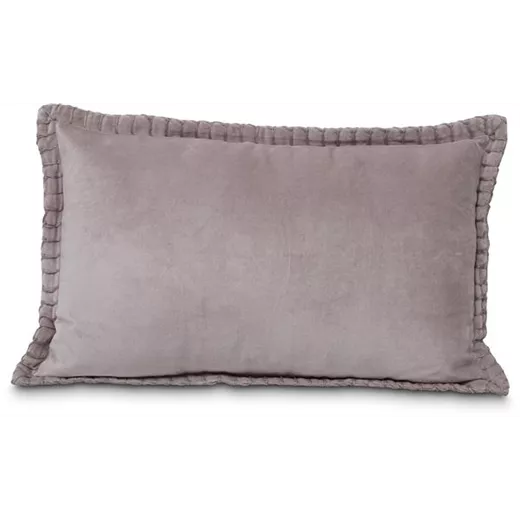 fleur ami MADELEINE - Cotton Velvet Enzyme Wash Blanket Stitch Border Cushion fleur ami MADELEINE - Cotton Velvet Enzyme Wash Blanket Stitch Border Cushion