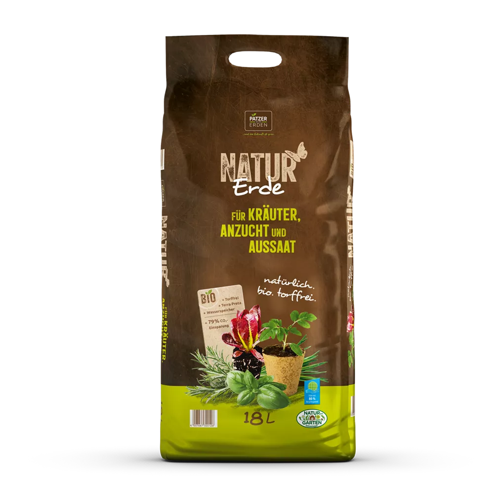 NATUR Erde für Kräuter, Anzucht und Aussaat NATUR Erde für Kräuter, Anzucht und Aussaat