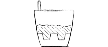 Anzeige des Wasserstands Anzeige des Wasserstands